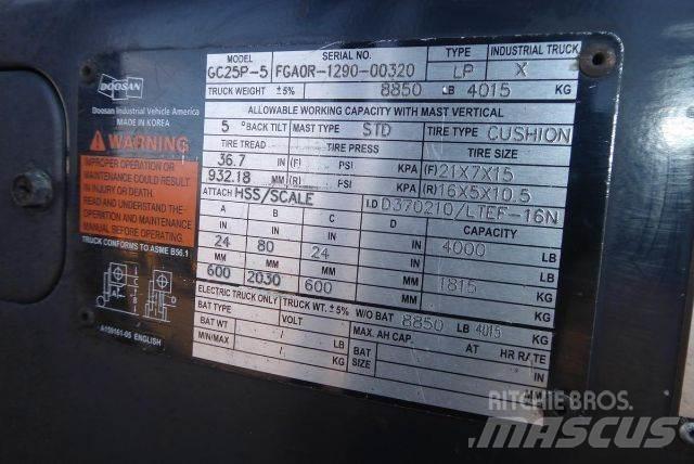 Doosan GC25P-5 Övriga motviktstruckar