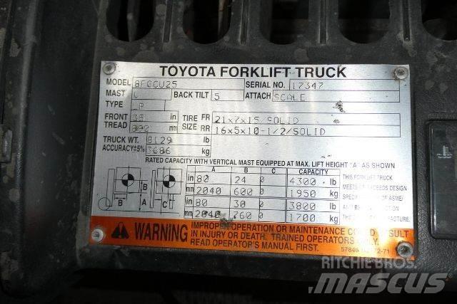 Toyota 8FGCU25 Övriga motviktstruckar