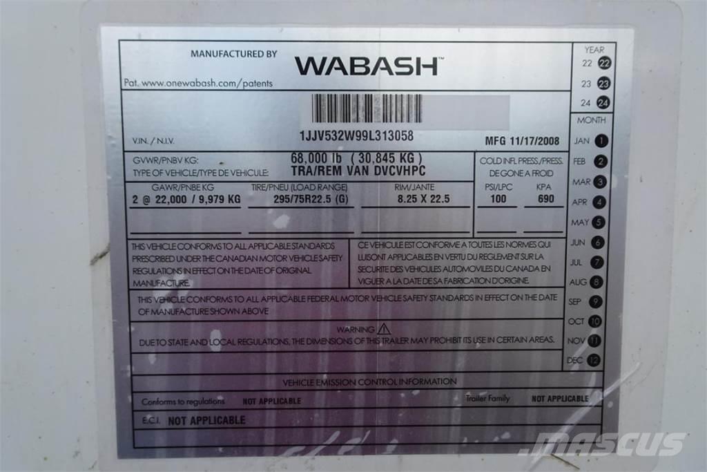 Wabash DVCVHPC Skåpsläp