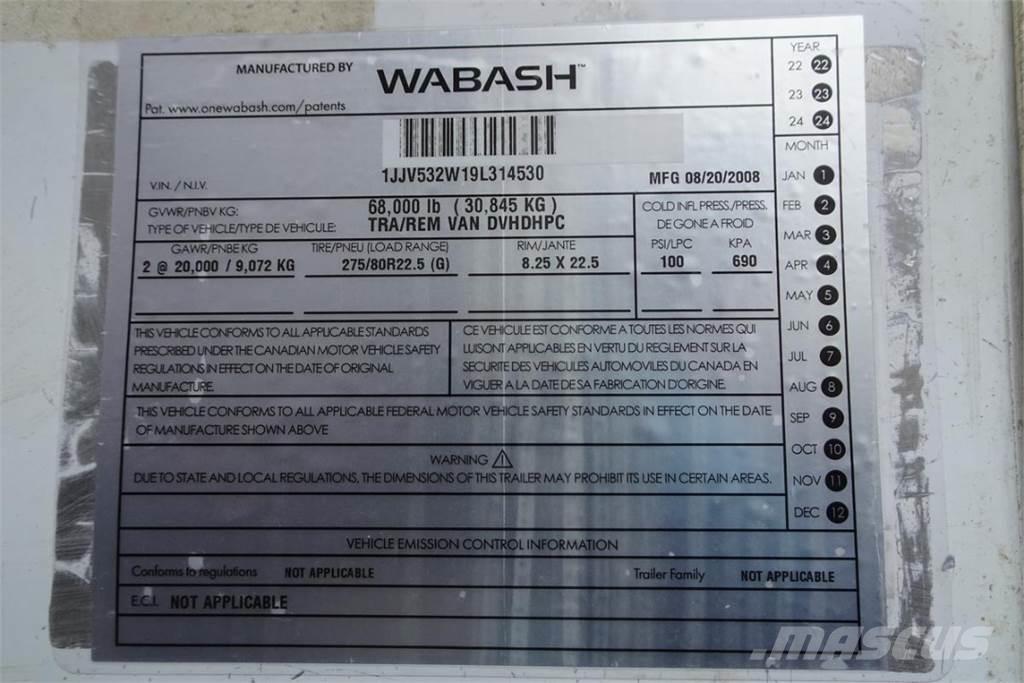 Wabash DVHDHPC Skåpsläp