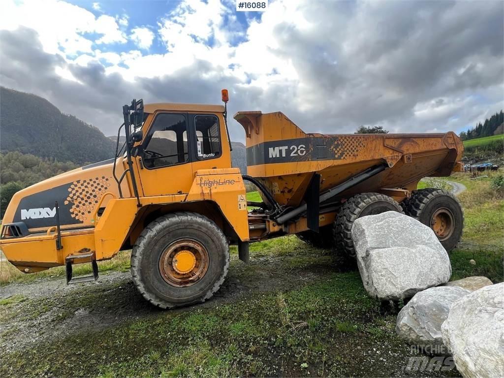 Moxy MT26 dumper. Minidumprar