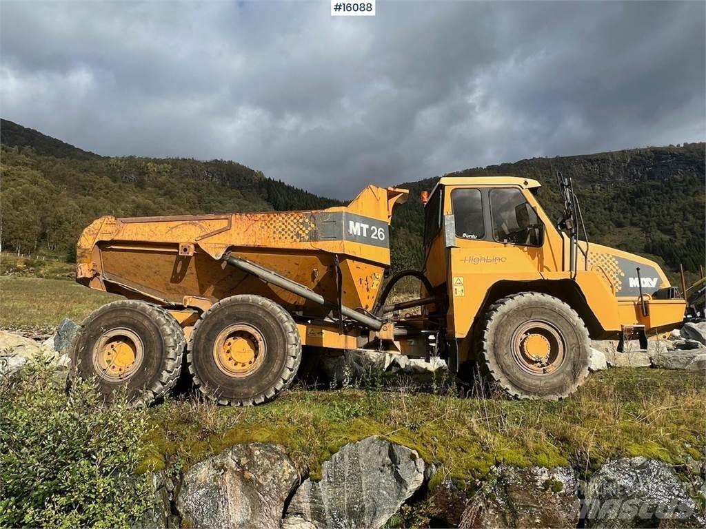 Moxy MT26 dumper. Minidumprar
