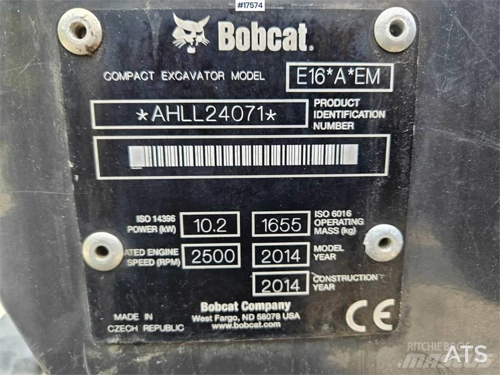 Bobcat E16 Minigrävare < 7t
