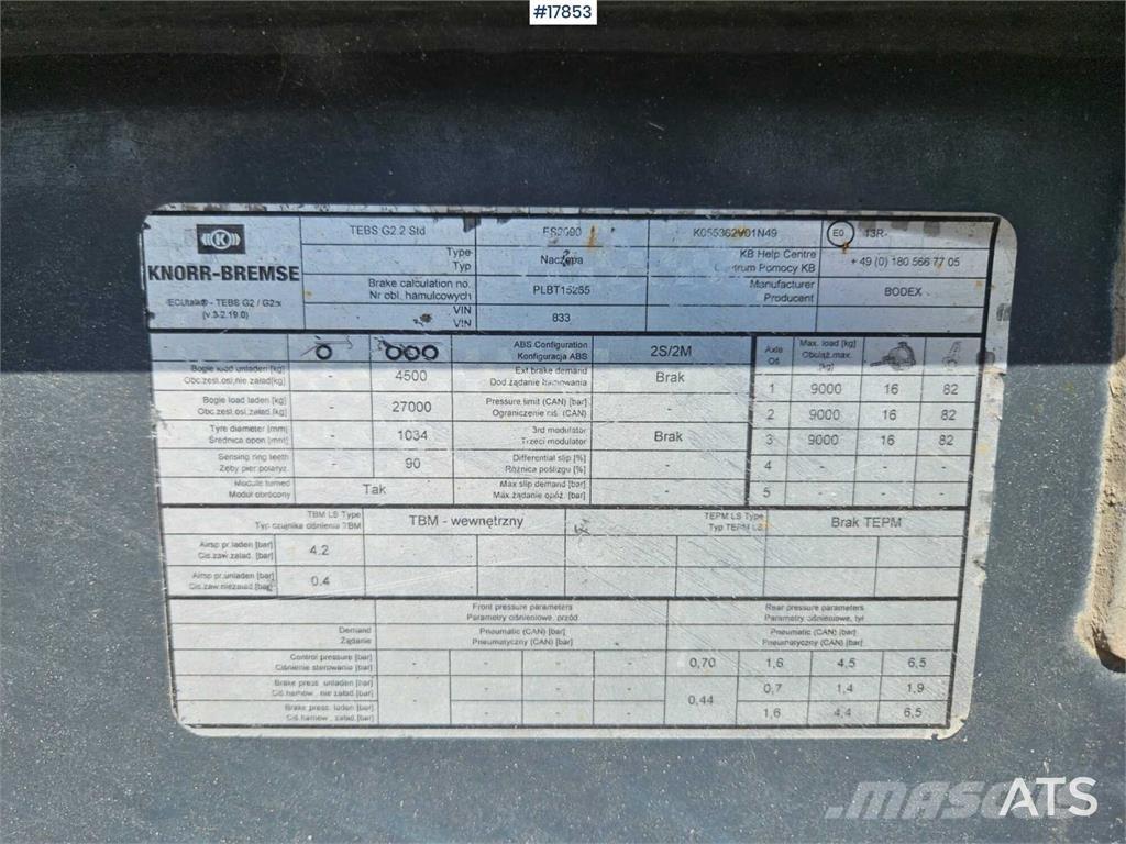 Bodex KIS 3B Tipptrailer