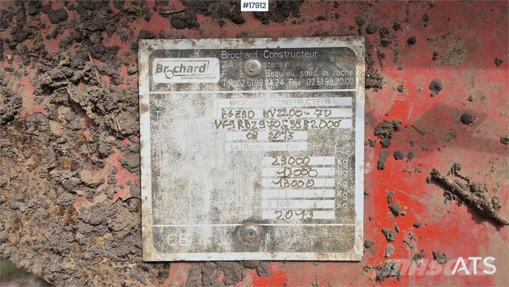 Brochard EV2200-OBS Fast- och kletgödselspridare