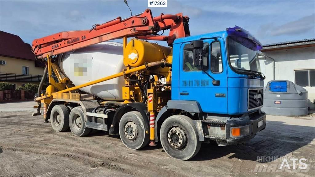 MAN 32.343 Lastbilar med betongpump