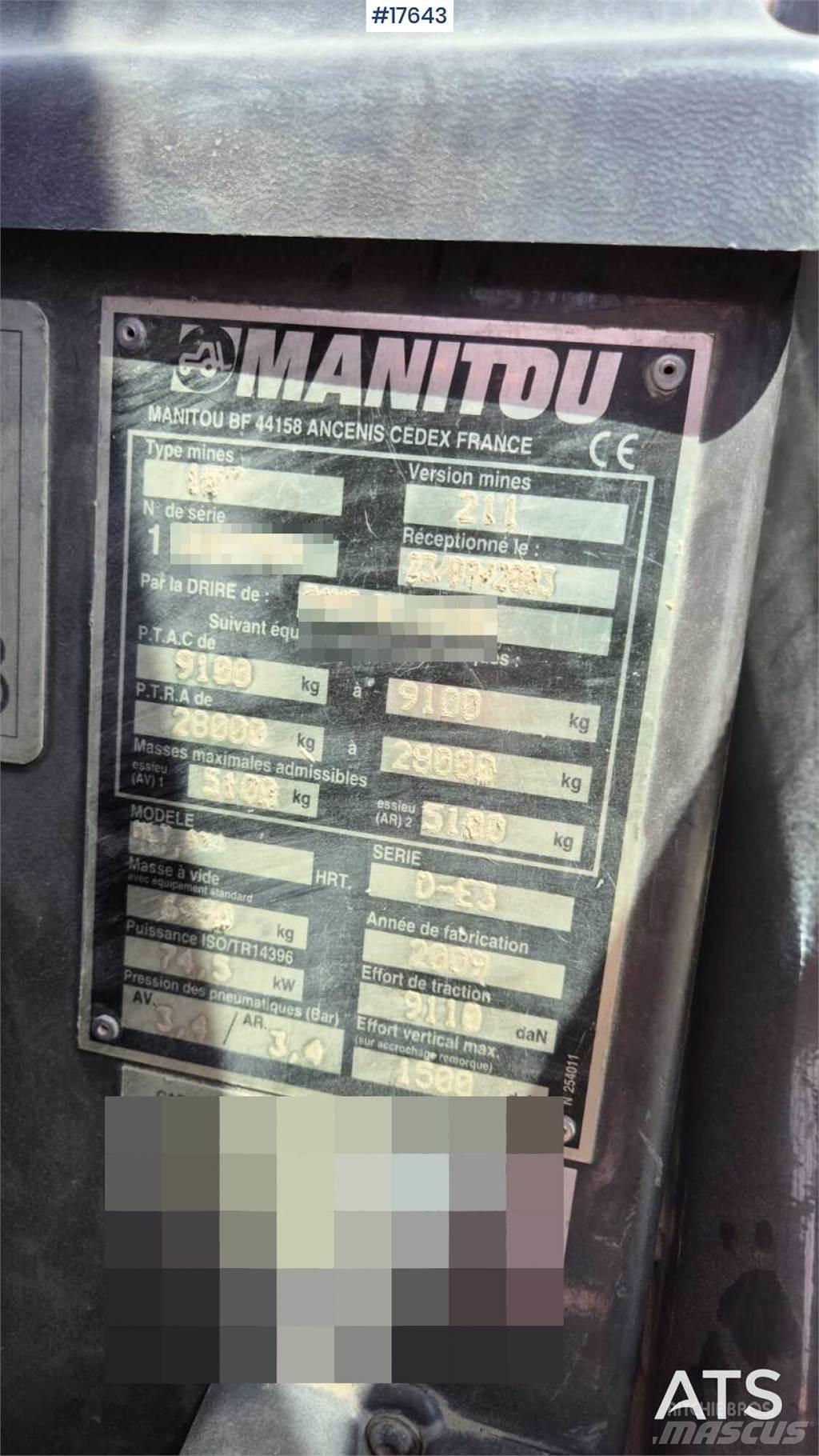 Manitou MLT 634 Teleskoplastare