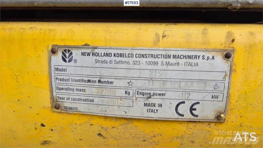 New Holland E215 Bandgrävare
