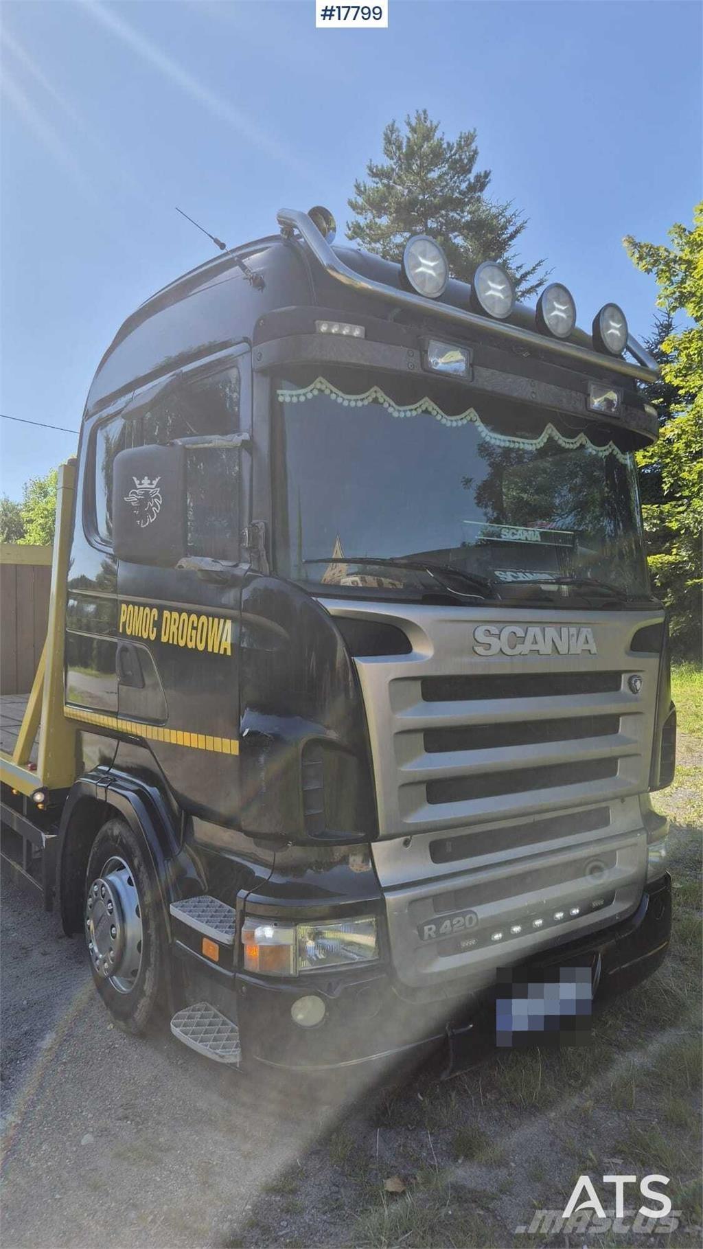 Scania R420 Flak-/vinschlastbilar