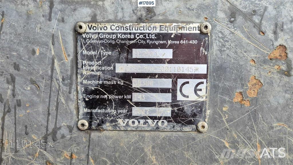 Volvo EC 290 CL Bandgrävare