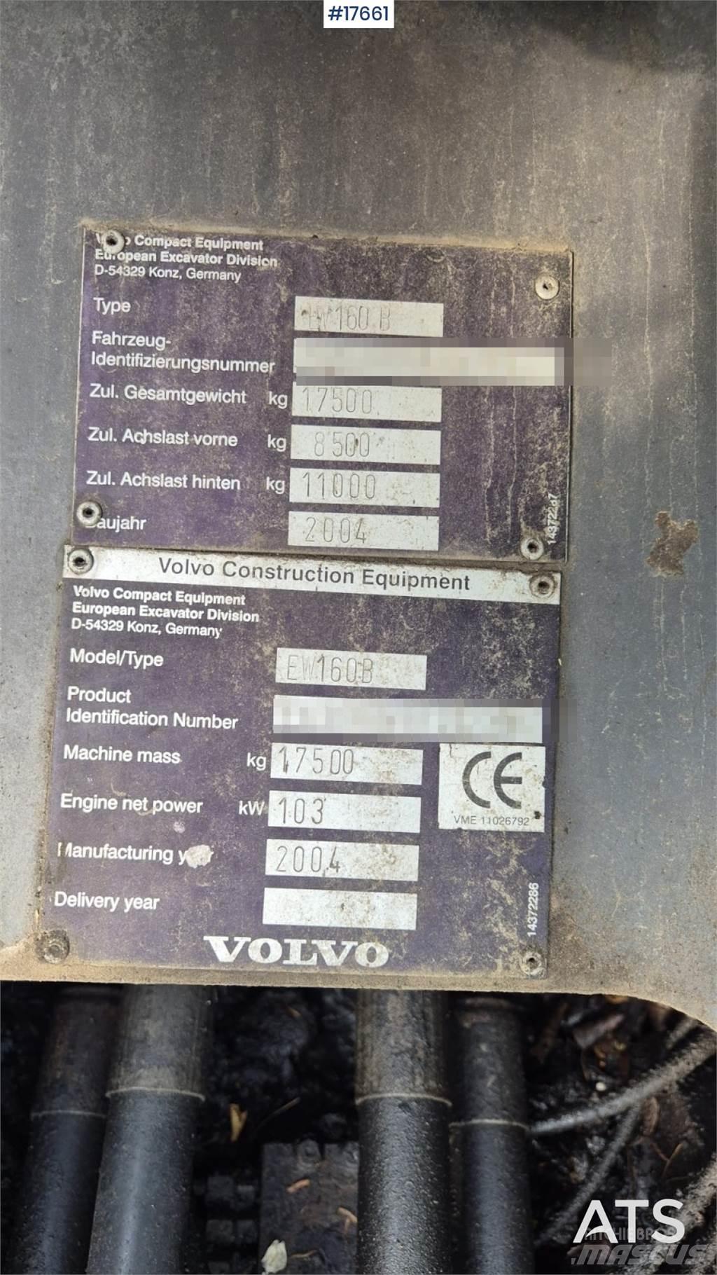 Volvo EW 160B Hjulgrävare