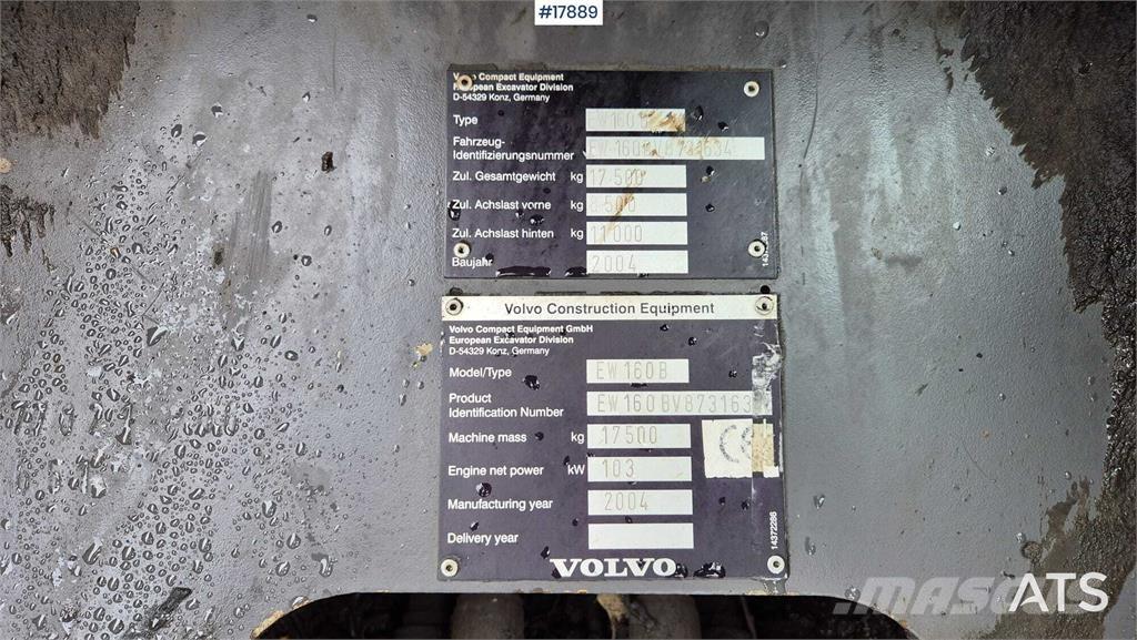 Volvo EW160B Hjulgrävare