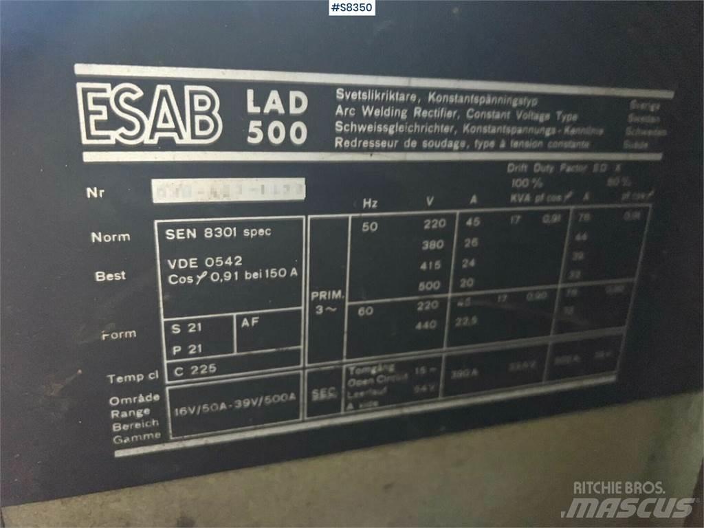 Esab LAD500 Entreprenad - Övrigt