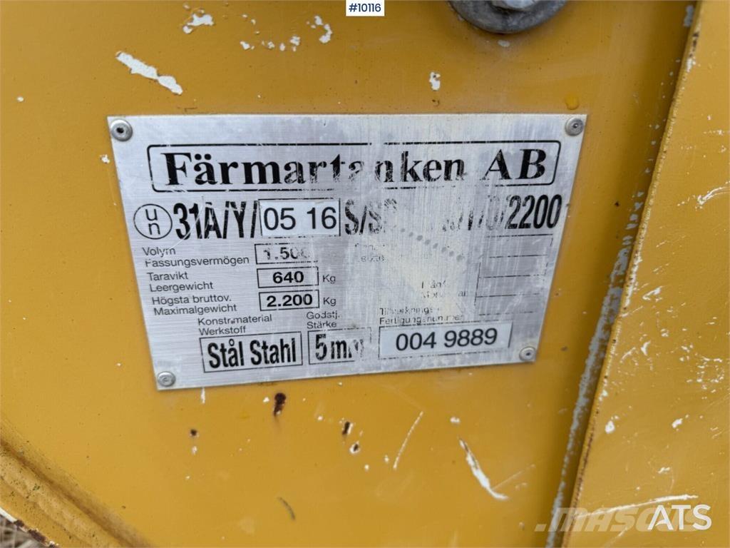  Färmartanken 1500 L Övriga