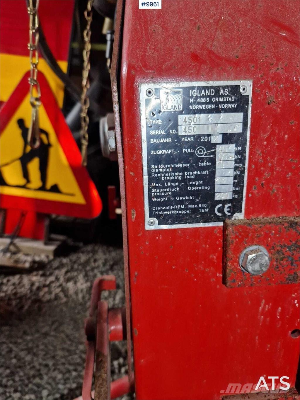 Igland luning winch Entreprenad - Övrigt