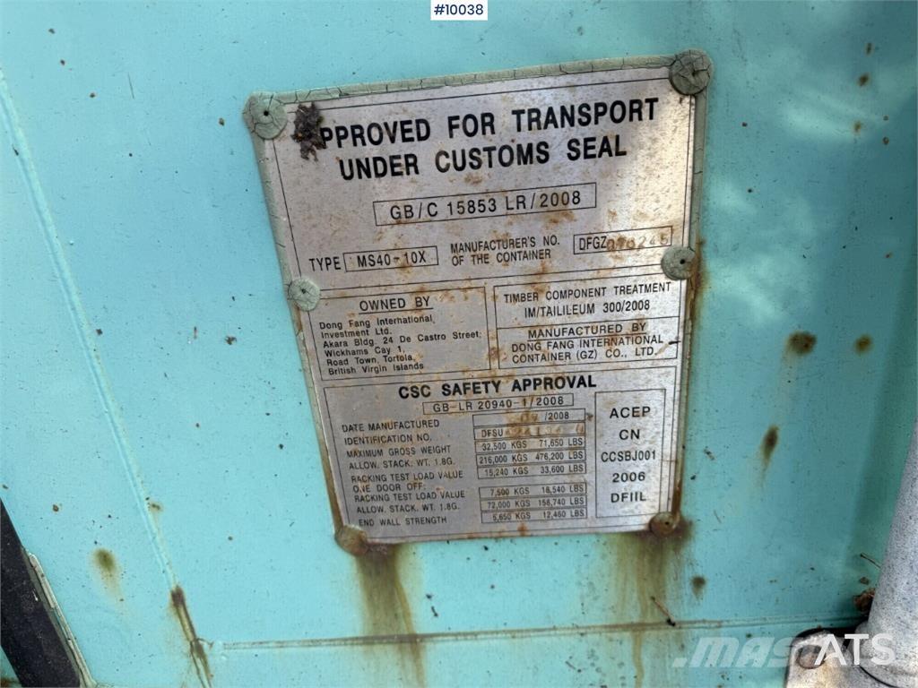  MS40-10X MS40-10X Specialcontainers