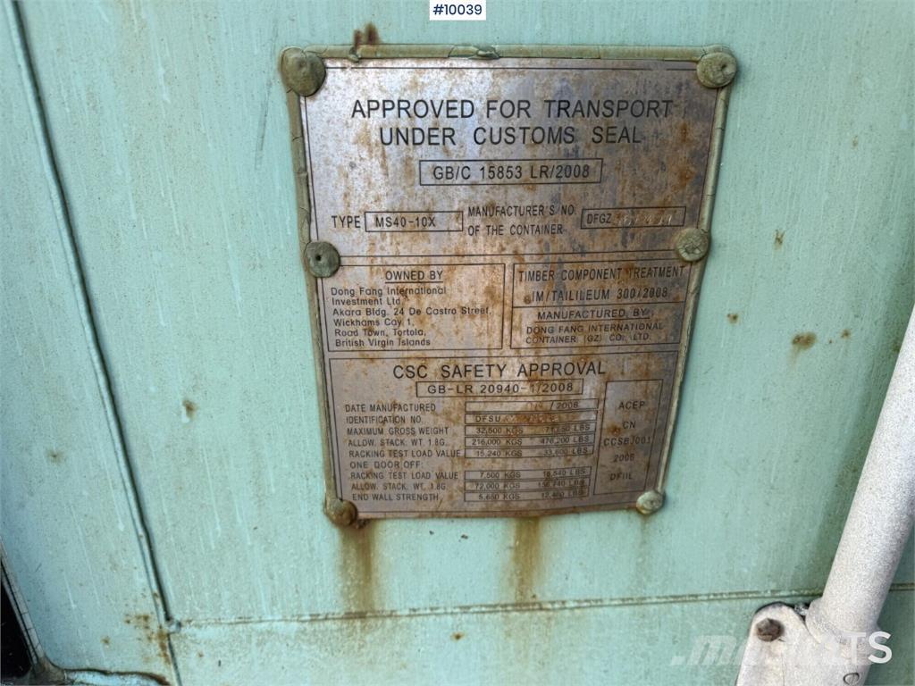  MS40-10X MS40-10X Specialcontainers