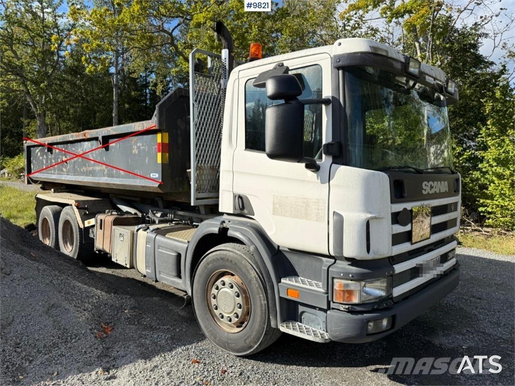 Scania P124GB Lastväxlare/Krokbilar