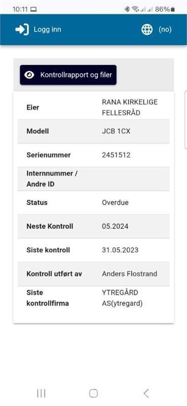 JCB 1CX Entreprenad - Övrigt