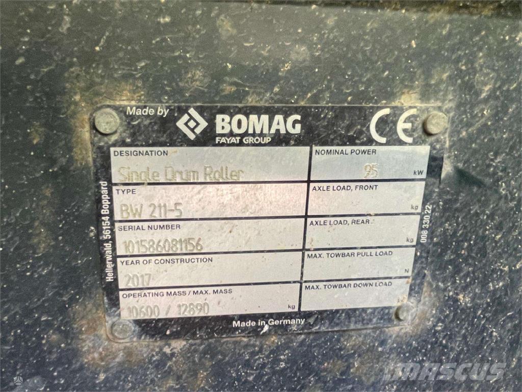 Bomag BW 211-5 Envalsvältar