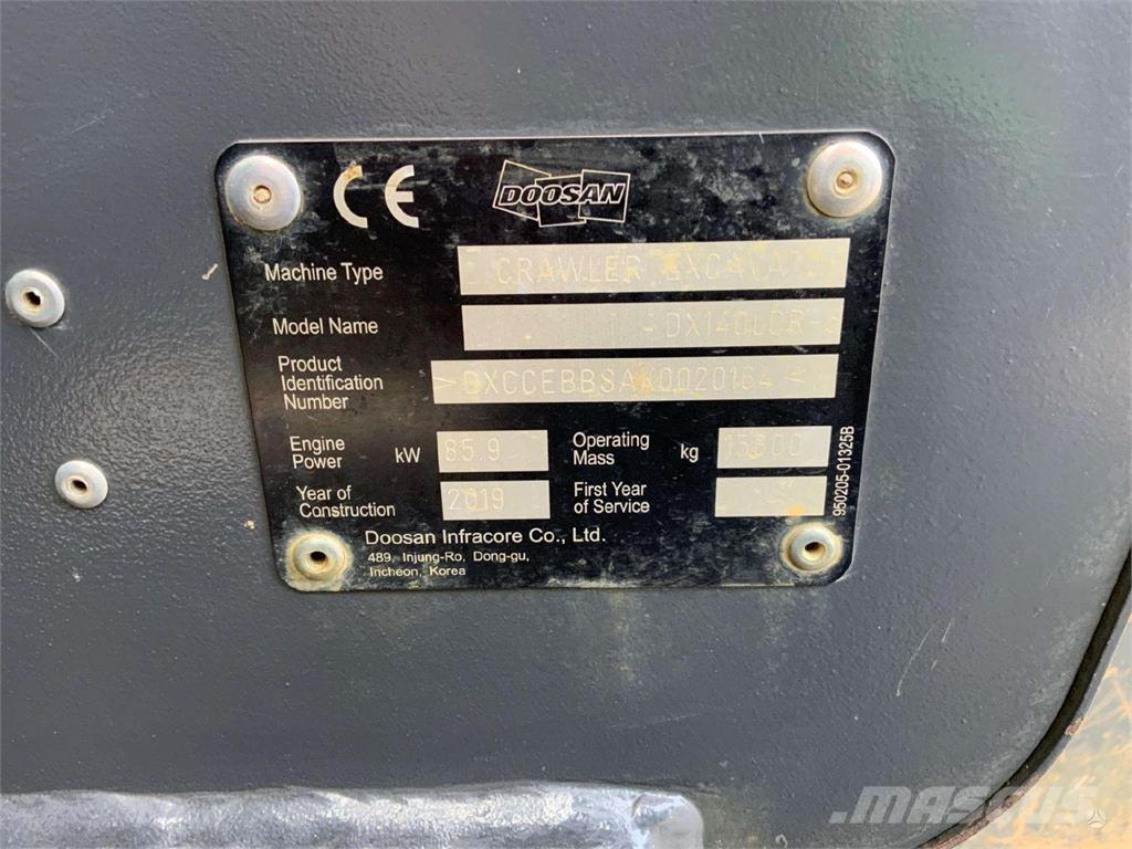 Doosan DX140 LCR Bandgrävare
