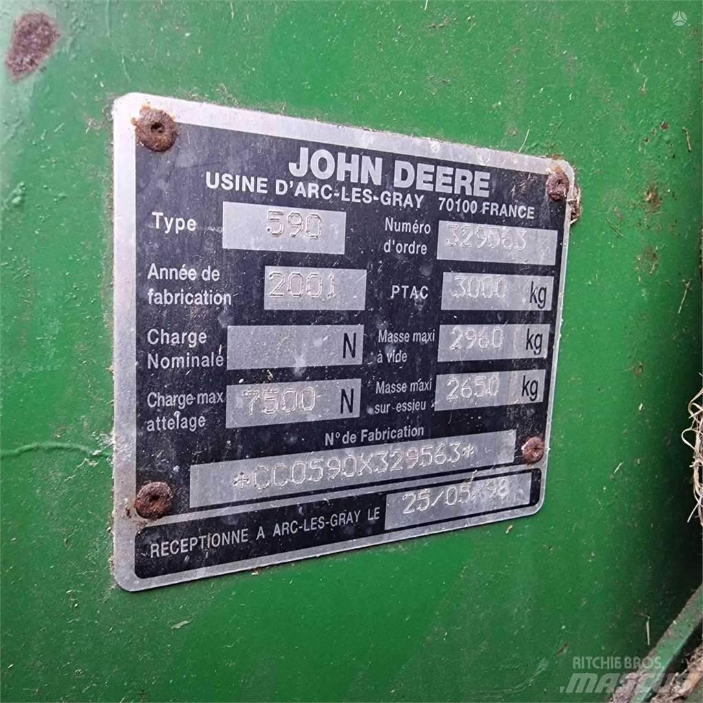 John Deere 590 Rundbalspressar