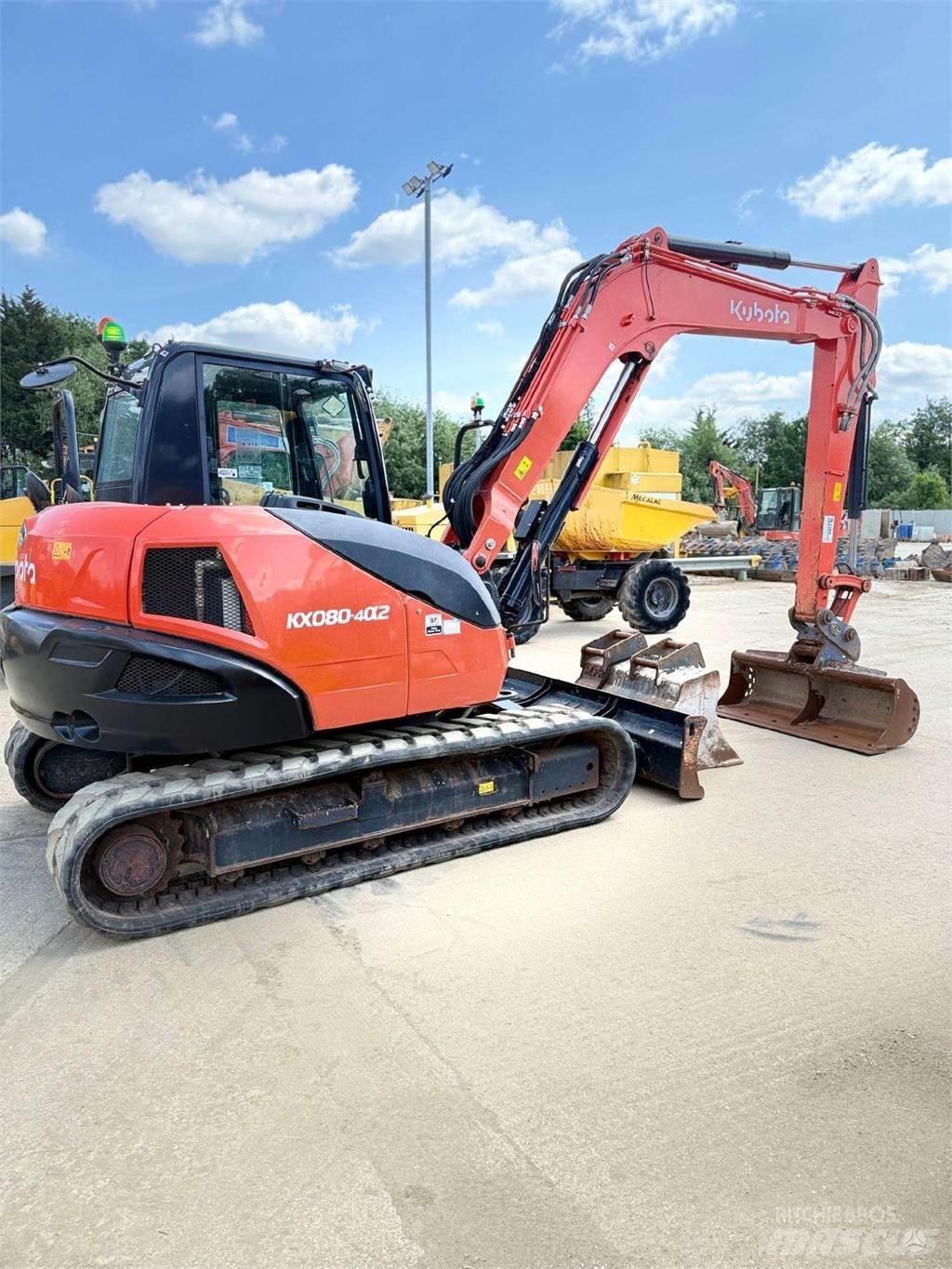 Kubota KX080-4 Bandgrävare