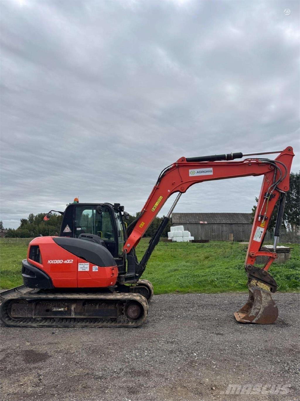 Kubota KX080-4a2 Bandgrävare
