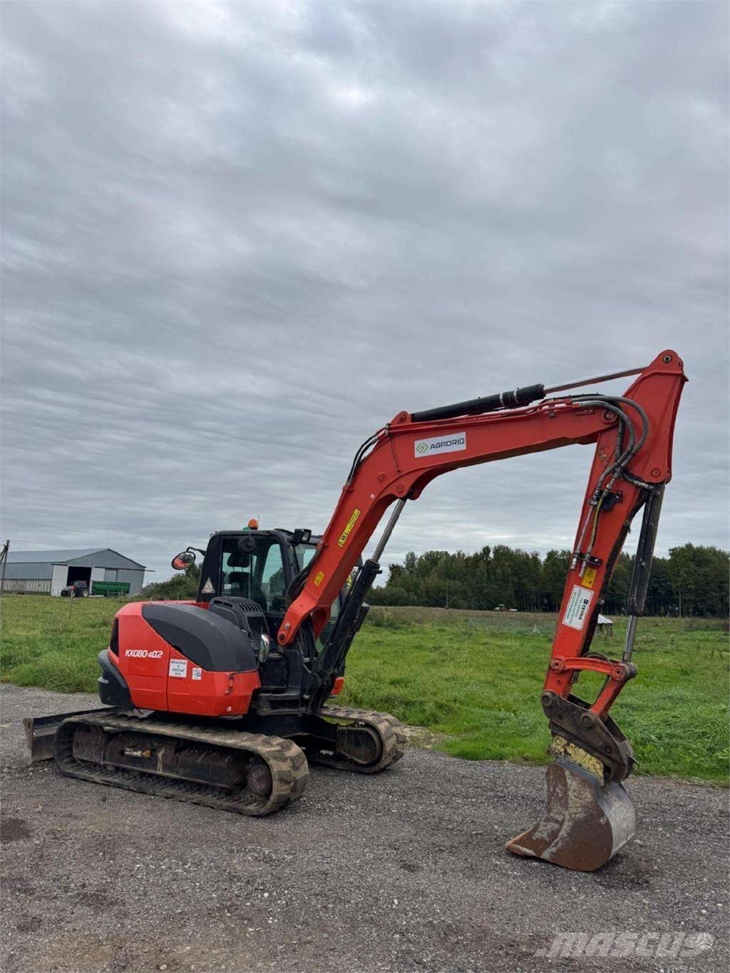 Kubota KX080-4a2 Bandgrävare