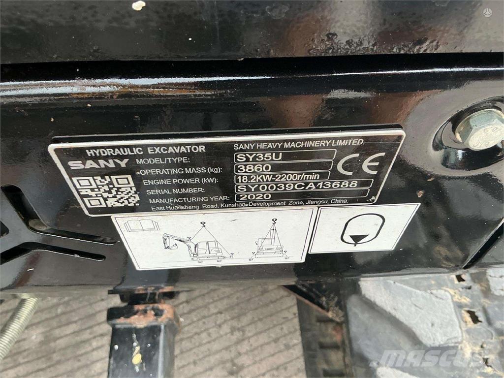 Sany SY35U Bandgrävare