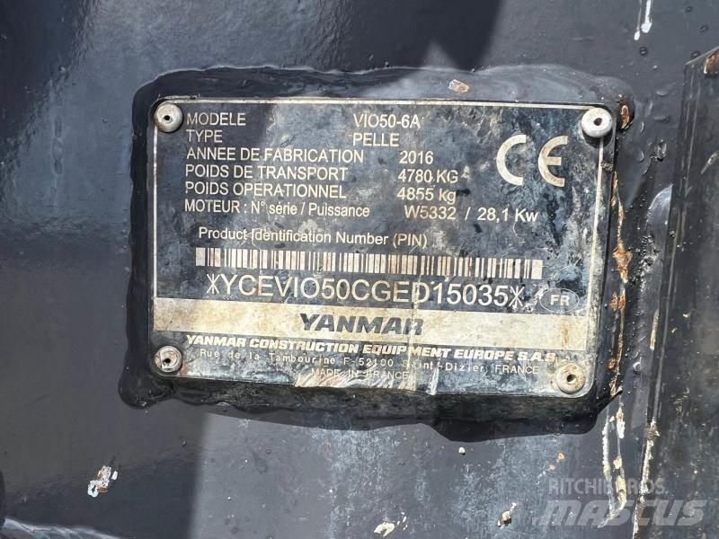Yanmar ViO50 Minigrävare < 7t
