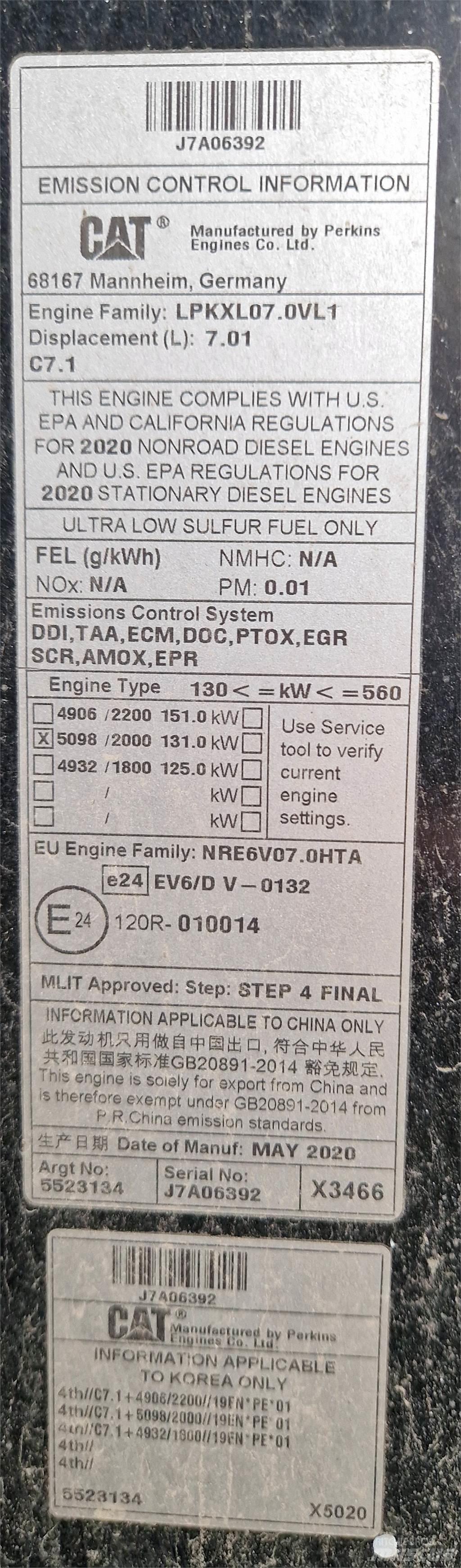 CAT 120AWD Väghyvlar