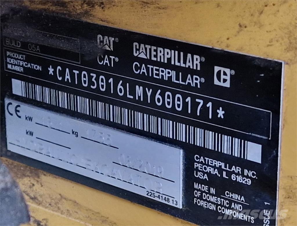 CAT 301.6 Minigrävare < 7t
