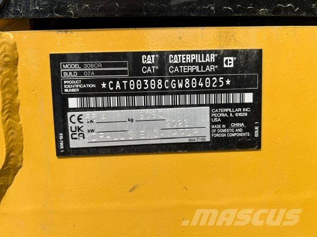 CAT 308-07 Minigrävare < 7t