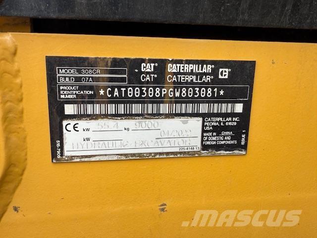 CAT 308-07 Minigrävare < 7t