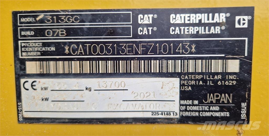 CAT 313GC Bandgrävare