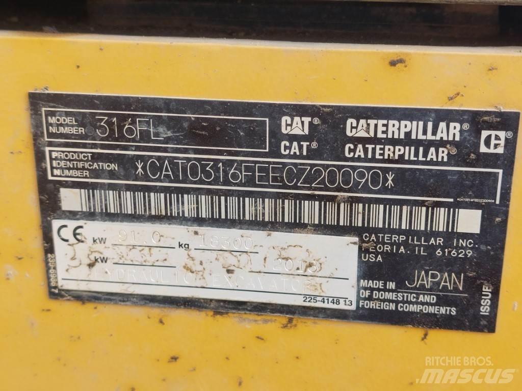 CAT 316FL Bandgrävare