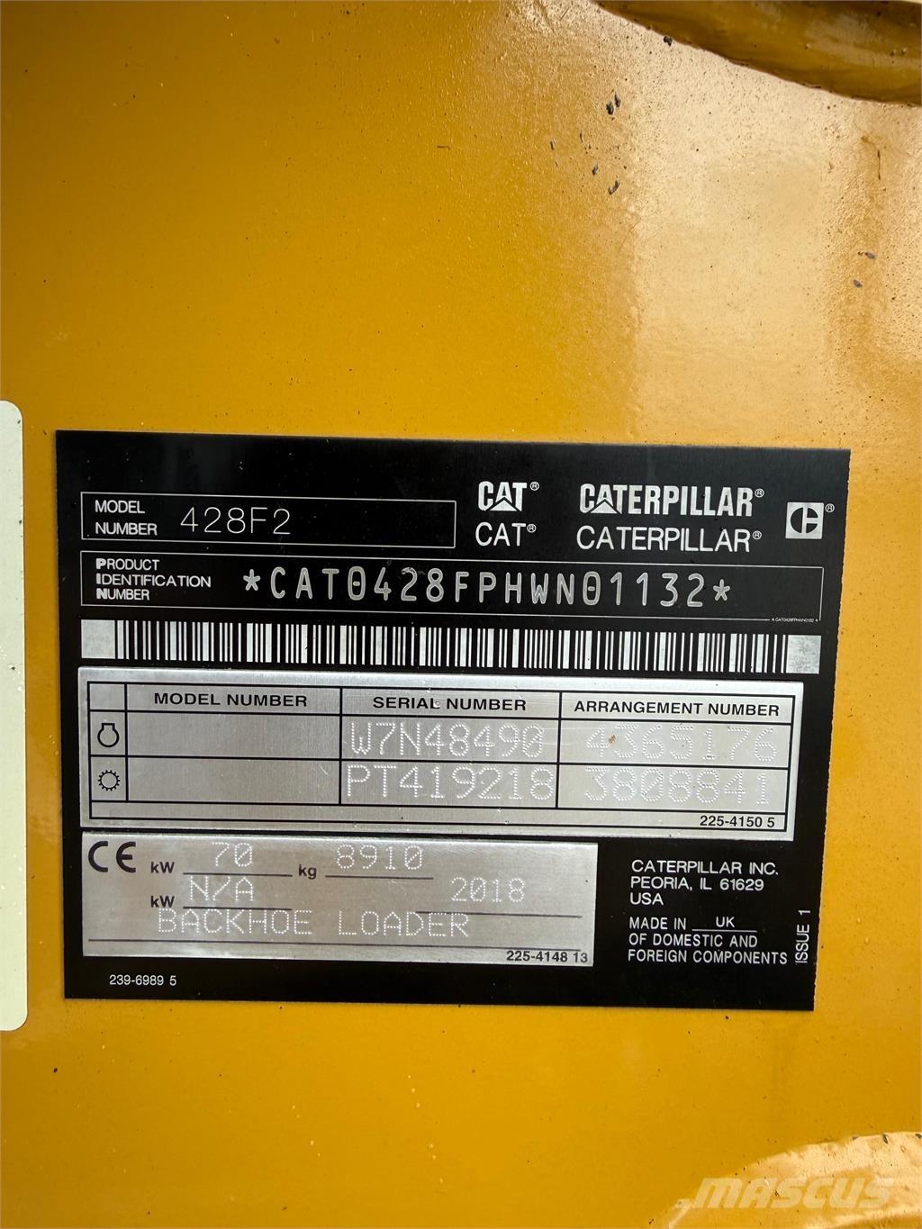 CAT 428F2 Grävlastare