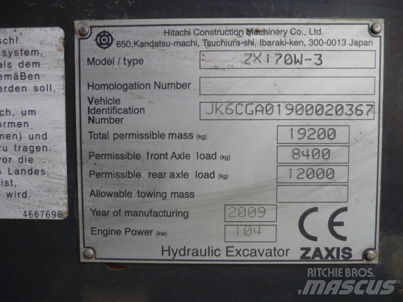 Hitachi ZX170W-3 Hjulgrävare