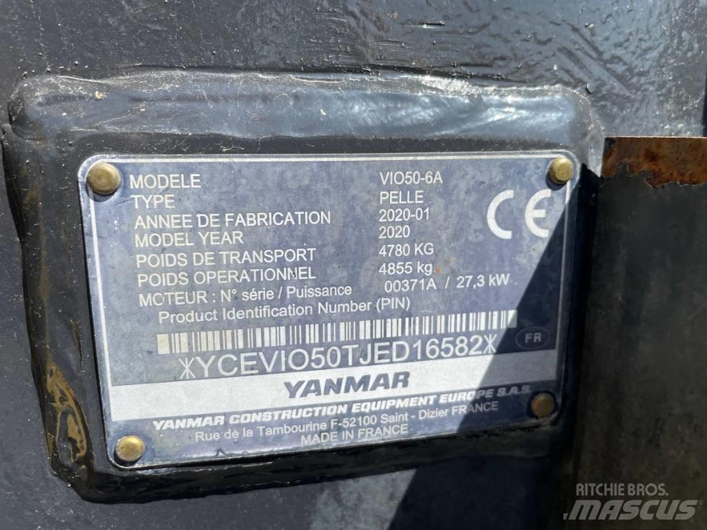 Yanmar Vio 50-6 Minigrävare < 7t