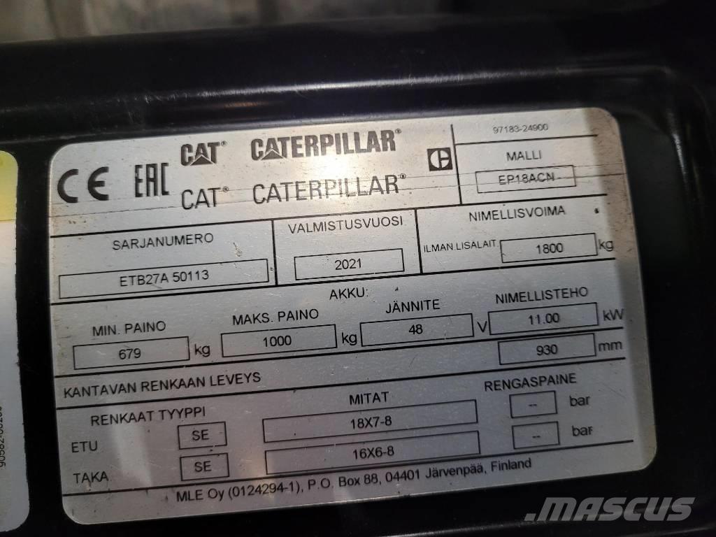 CAT EP18 ACN Elmotviktstruckar