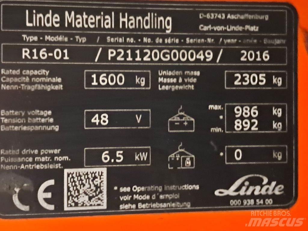Linde R16-01 Skjutstativtruck