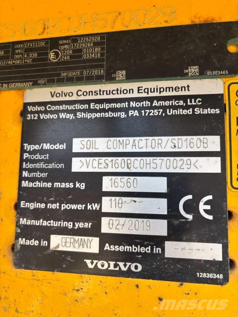 Volvo SD 160 B Envalsvältar