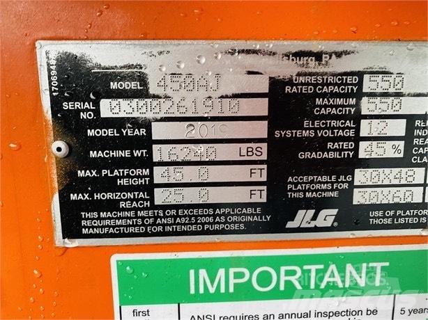 JLG 450 A Bomliftar