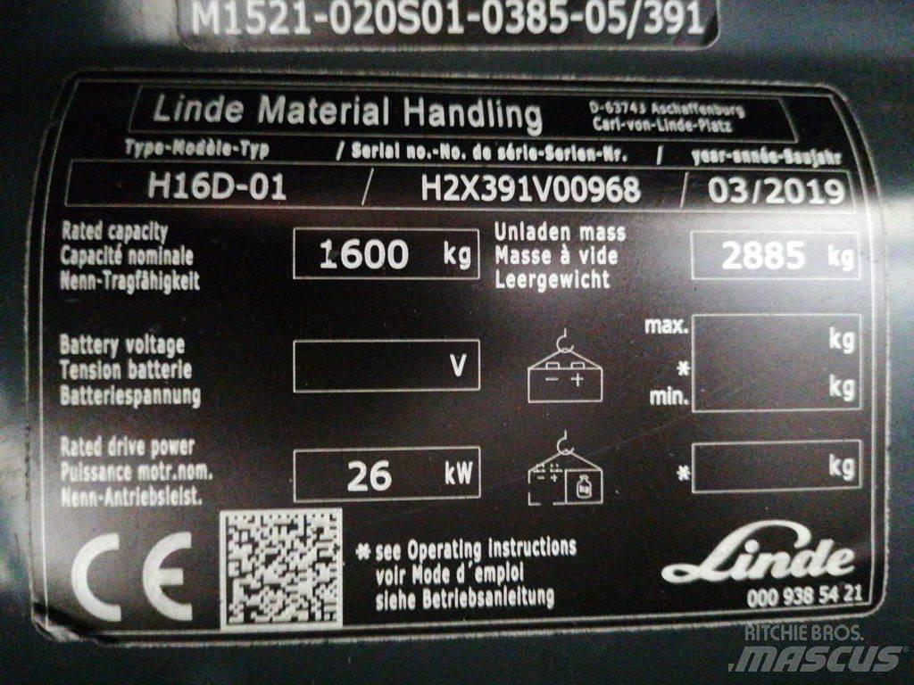 Linde H16D-01 Dieselmotviktstruckar