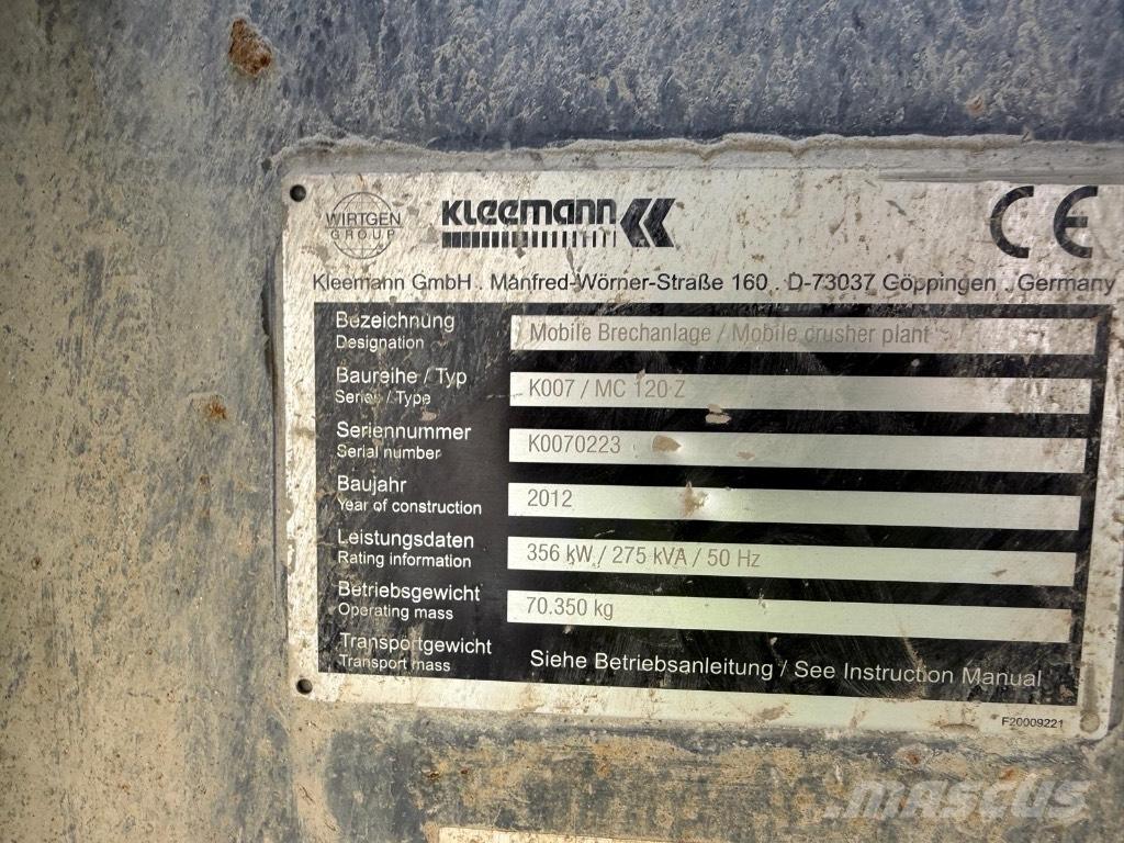 Kleemann MC120Z Mobila krossar