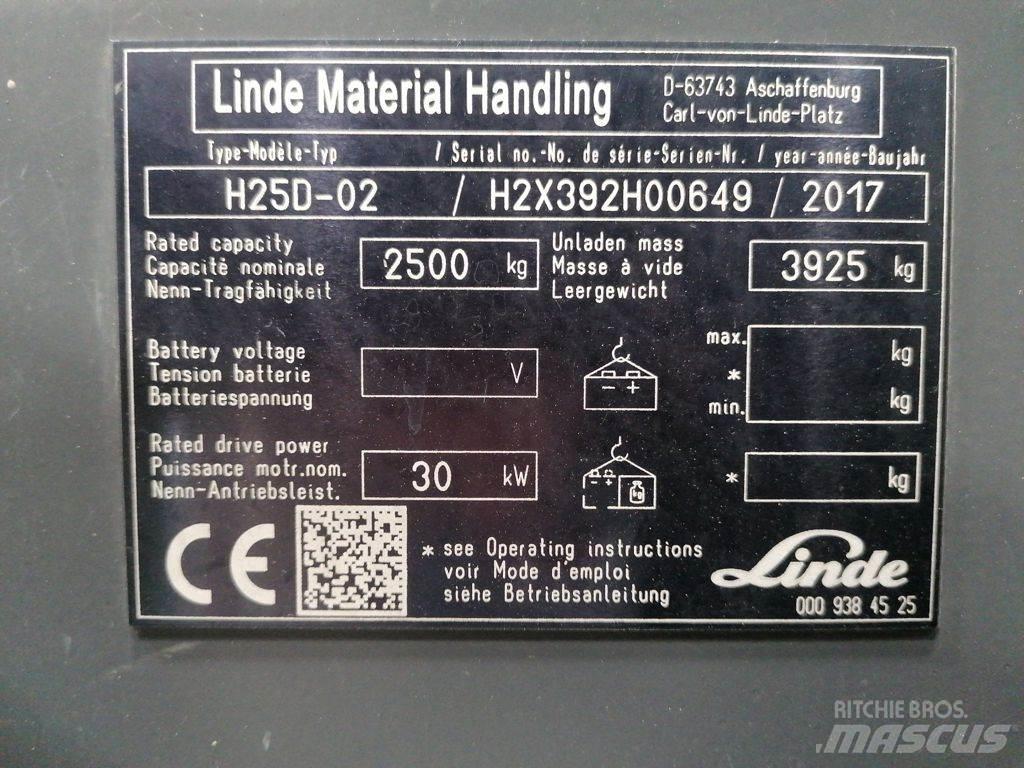 Linde H25D-02 Dieselmotviktstruckar