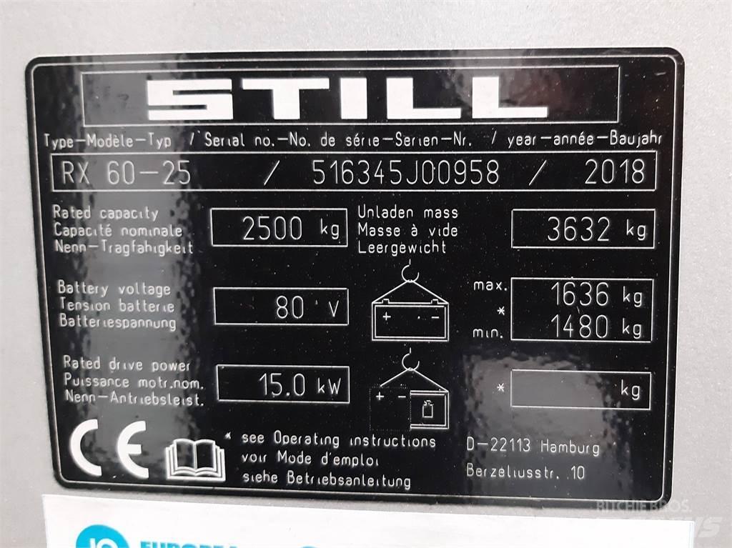 Still RX60 25 Elmotviktstruckar