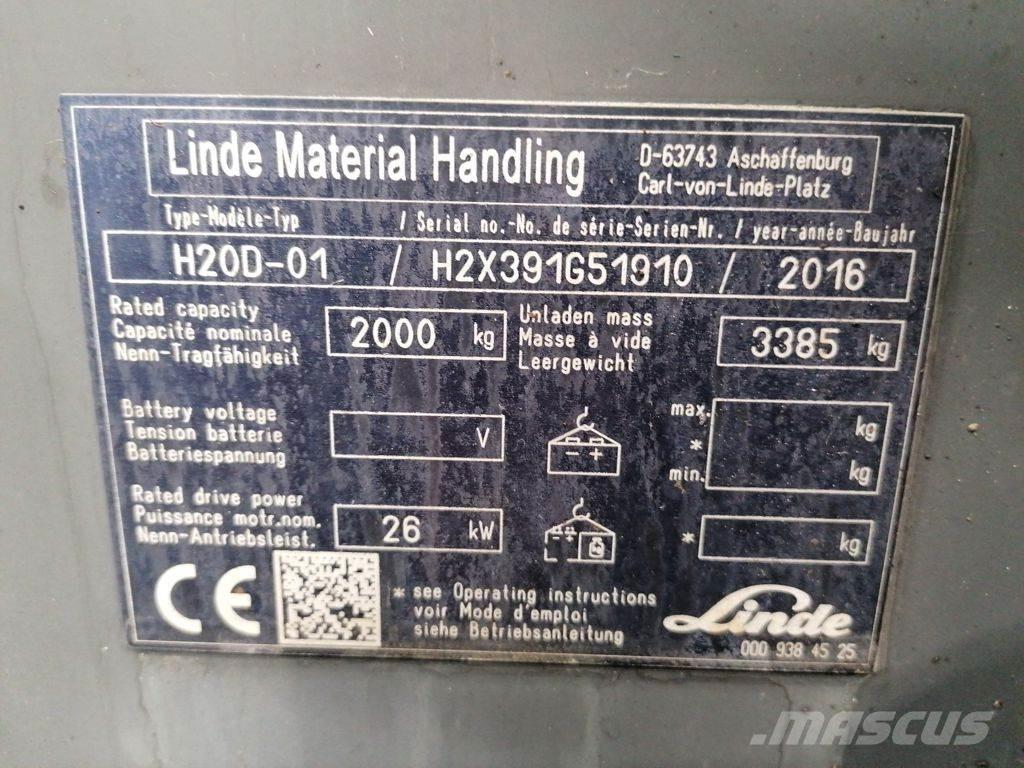 Linde H20D-01 Dieselmotviktstruckar