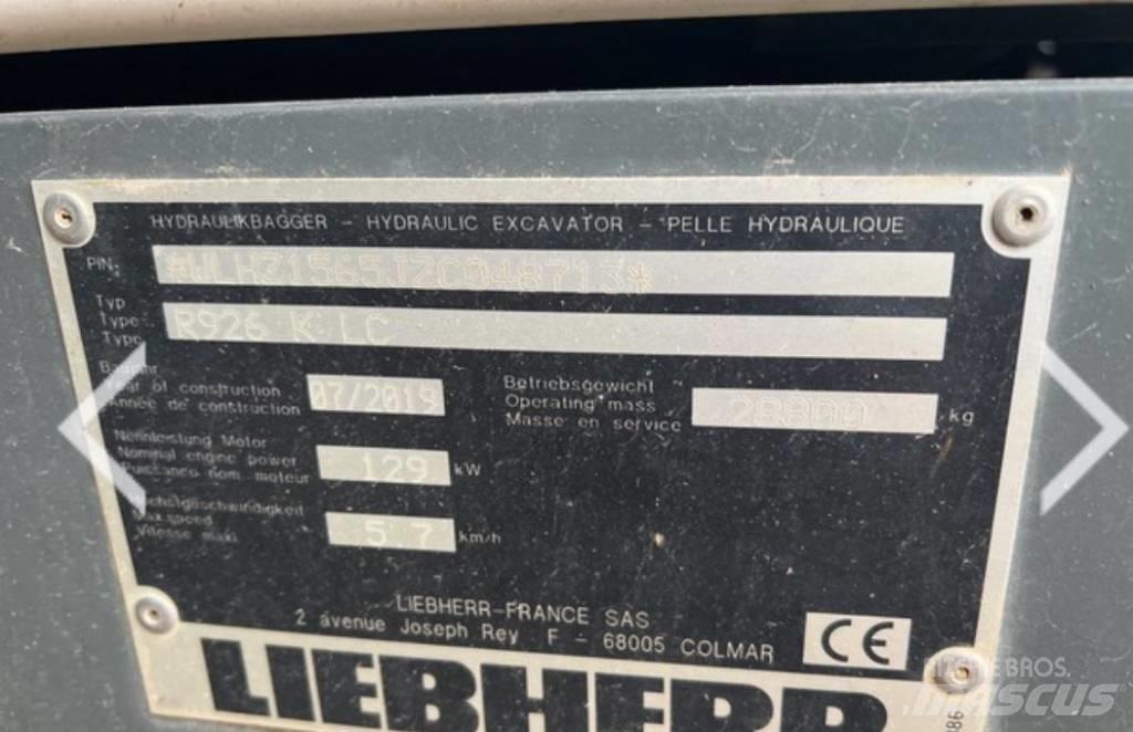 Liebherr R 926 KLC Bandgrävare